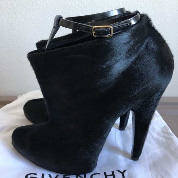 Givenchy Calf Hair Ankle Boots 39.5 - Picture 3 of 8